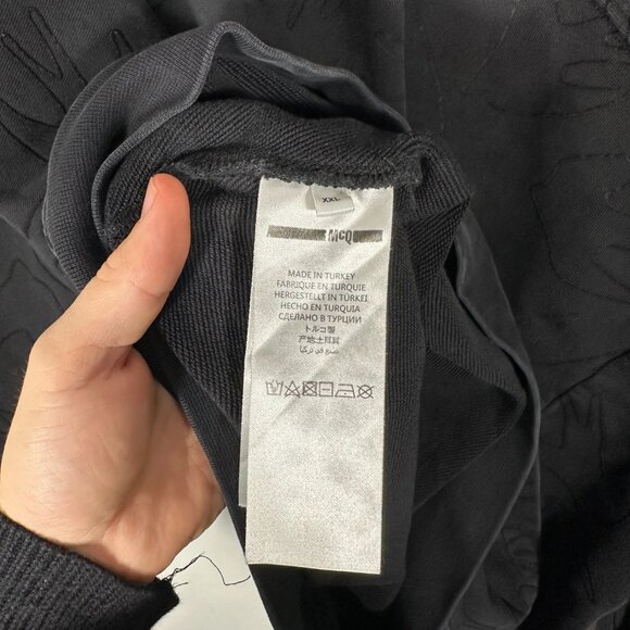 McQ by Alexander McQueen Swallow Swarm Embroidered Sweatshirt size 2XL - Picture 5 of 8